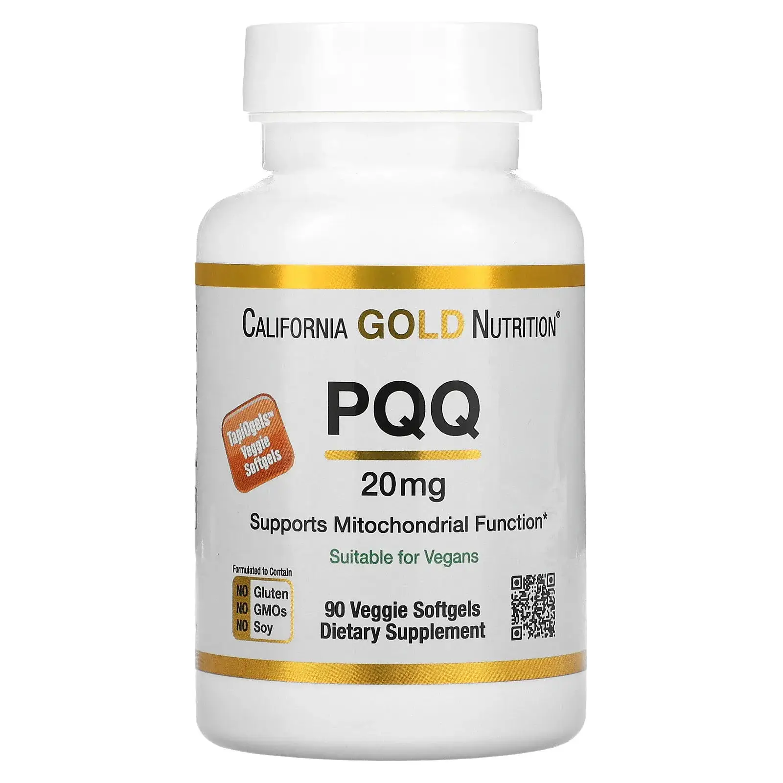 

California Gold Nutrition PQQ 20mg 90 Capsules