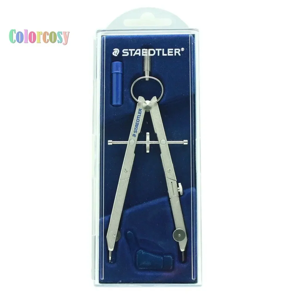 new Staedtler 551 01 Professional Drawing Tool with Telescopic Arm,Precision Center Wheel Compass, Max Drawing Diameter 26.5MM,