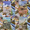 Dinosaurs Presch Memory Card For Kids 55pcs Dinosaur Picture Cards Dinosaur Fan Collectible Cards Flash Card Christmas Gift For 2