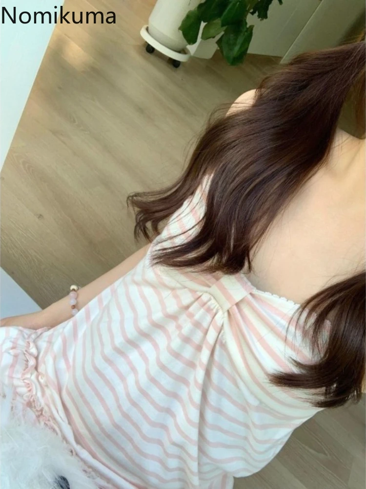 รูปสินค้า เสื้อกั๊กวินเทจ ลายเทส ฤดูร้อน รัดรูป ผู้หญิง