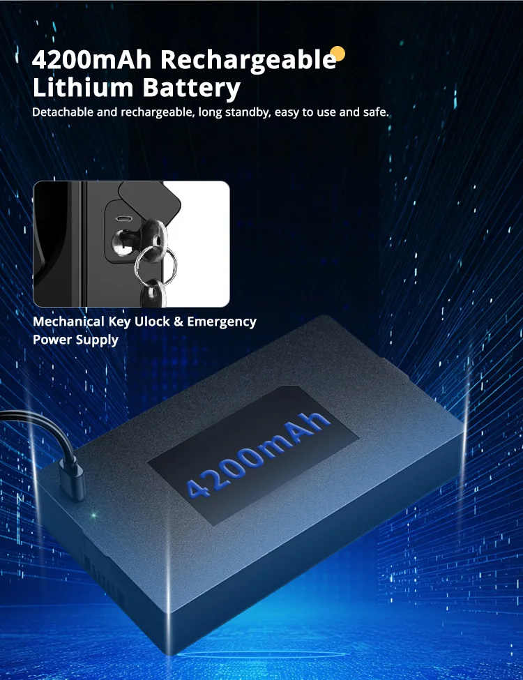 Facial Recognition Video call Automatic Door Lock TUYA Front Door Fingerprint Sm