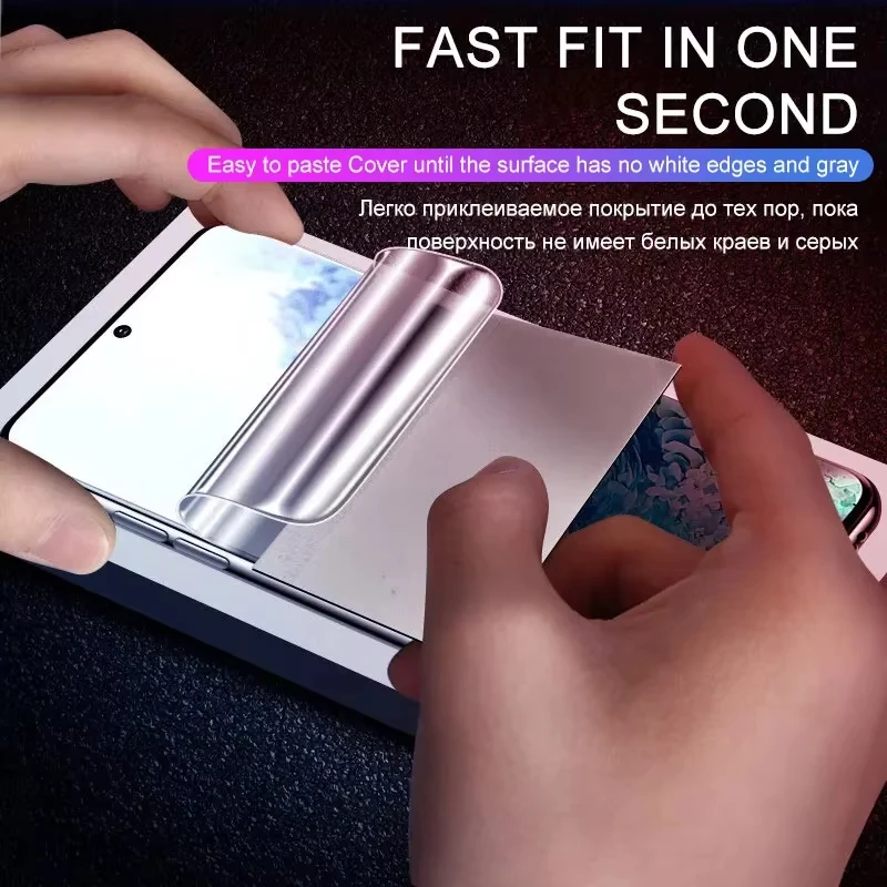 1-4 Stück HD Hydrogel-Folie für Samsung S25 Ultra S26 Ultra S26 S25 S24 S23 Plus S23 S21 FE S22 S20 FE S25 Plus Displayschutzfolie – Detail 4