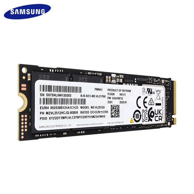 SAMSUNG SSD PM9A1 M.2 PCIe 4.0x4 NVME Internal Hard Drive 1TB 2TB TLC Solid State Drive 256GB 512GB 7000MB/s Storage Hard Disk