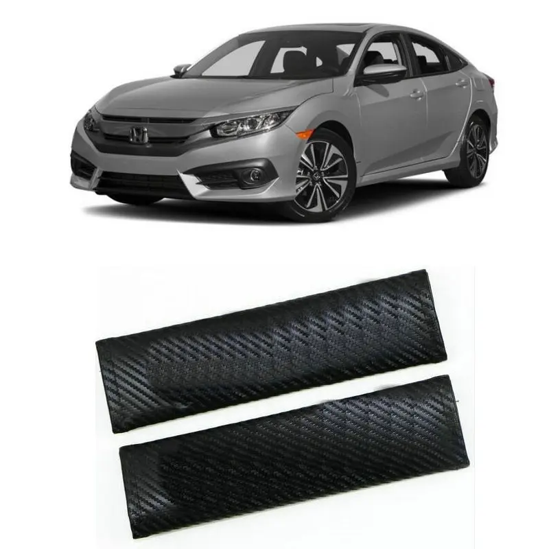 

Carbon Fiber CF style Safety Seat Belt Cover For honda civic crv accord fit