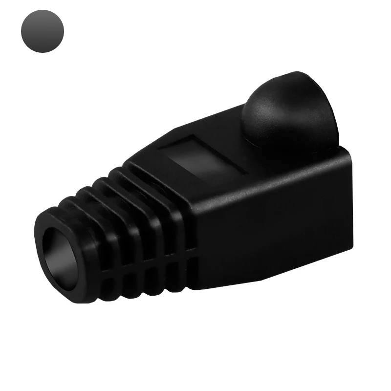 Multi-Color Protective RJ45 Cable Boots - 50 Pack