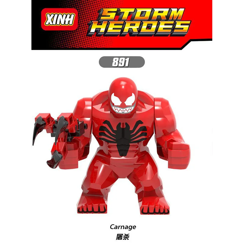 Marvel Avengers superhero statue Venom Slayer building blocks Animated Mini City movie Boy Toy Gift toy building blocks,action figures