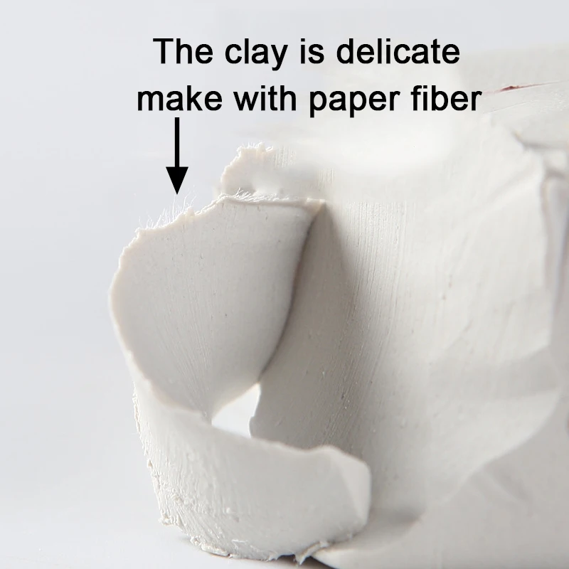 Air-Hardening Modeling Clay Free Baking Shaped Paper Clay Mineral Soft  Handmade Sculpture Air Dry DIY Jewelry 300g