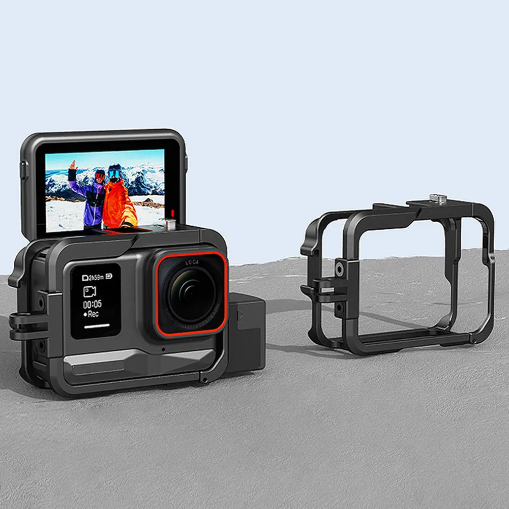금속 토끼 케이지 퀵릴리즈 보호 케이스, 낙하 방지 카메라 프레임 케이스, Insta360 Ace/Ace Pro 카메라 액세서리