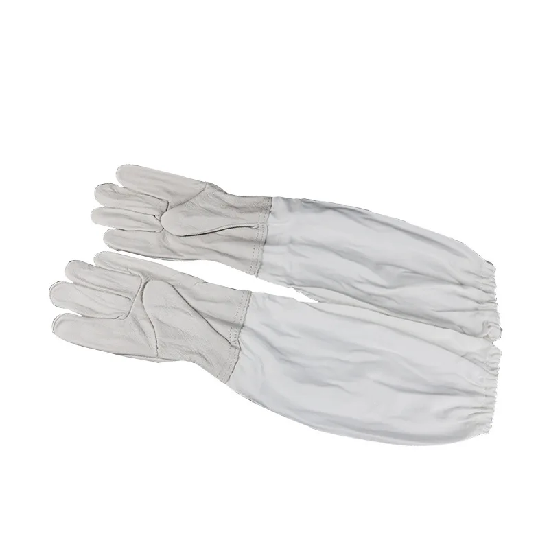 Beekeeping sheepskin gloves beekeeping anti-bee supplies beekeeping tools tools white sheepskin gloves lon
