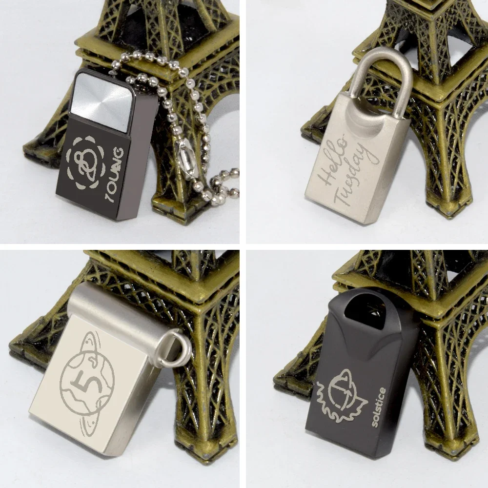 20pcs 슈퍼 미니 pendrive 4g8g16g usb 플래시 드라이브 32g64g 작은 펜 드라이브 저장 장치 키 체인이있는 간단한 메모리 스틱 u 디스크