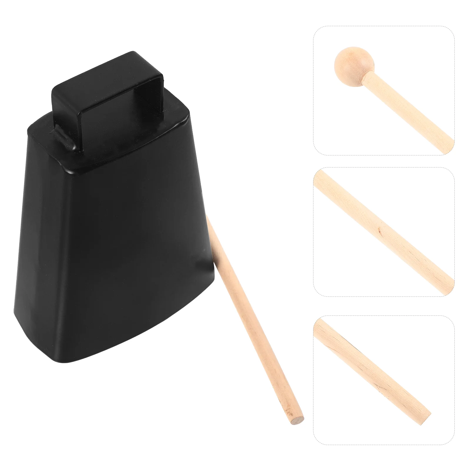 

Cowbell with Stick Service Bell Metal Service Bell Iron Instrument Toy Instruments