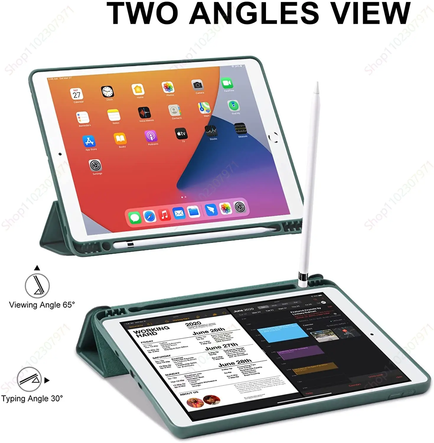 Coque Compatible avec iPad 9ème Génération 2021/iPad 8ème Gén 2020