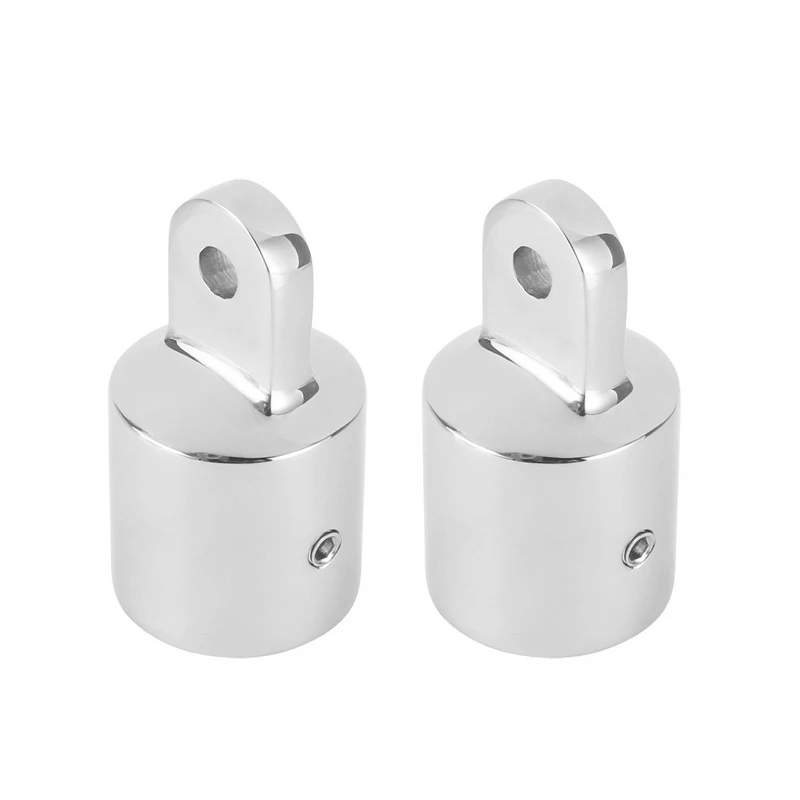 

Boat 316 Stainless Steel 3/4''(19mm) Bimini Top Fitting Pipe Eye End Cap External Canopy Tube End Marine Hardware