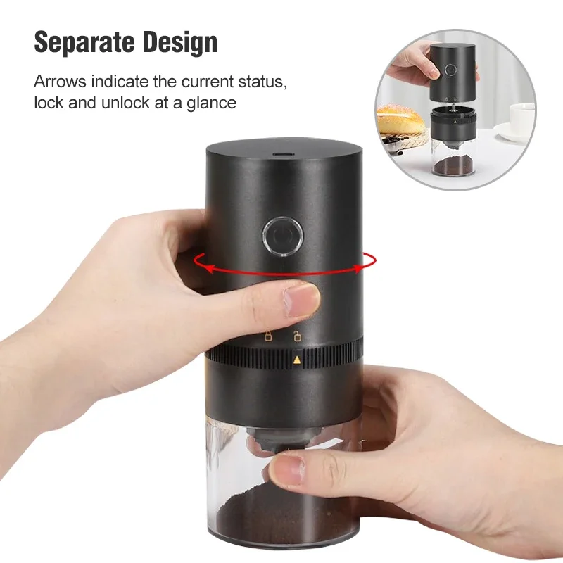 Luxury Ceramic Coffee Grinder USB Rechargeable - م...