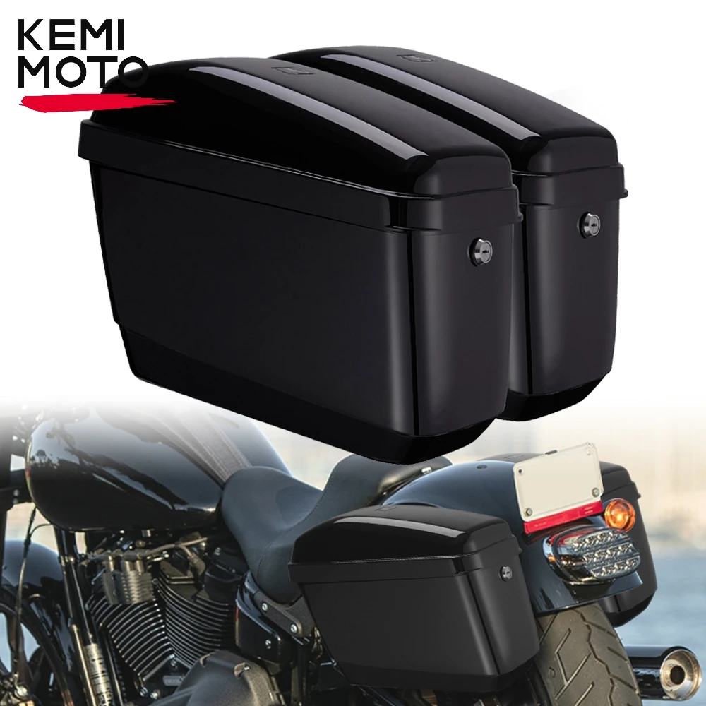 kemimoto Motorcycle Hard Saddlebags for Dyna VRod Vstar 650 VTX 1100