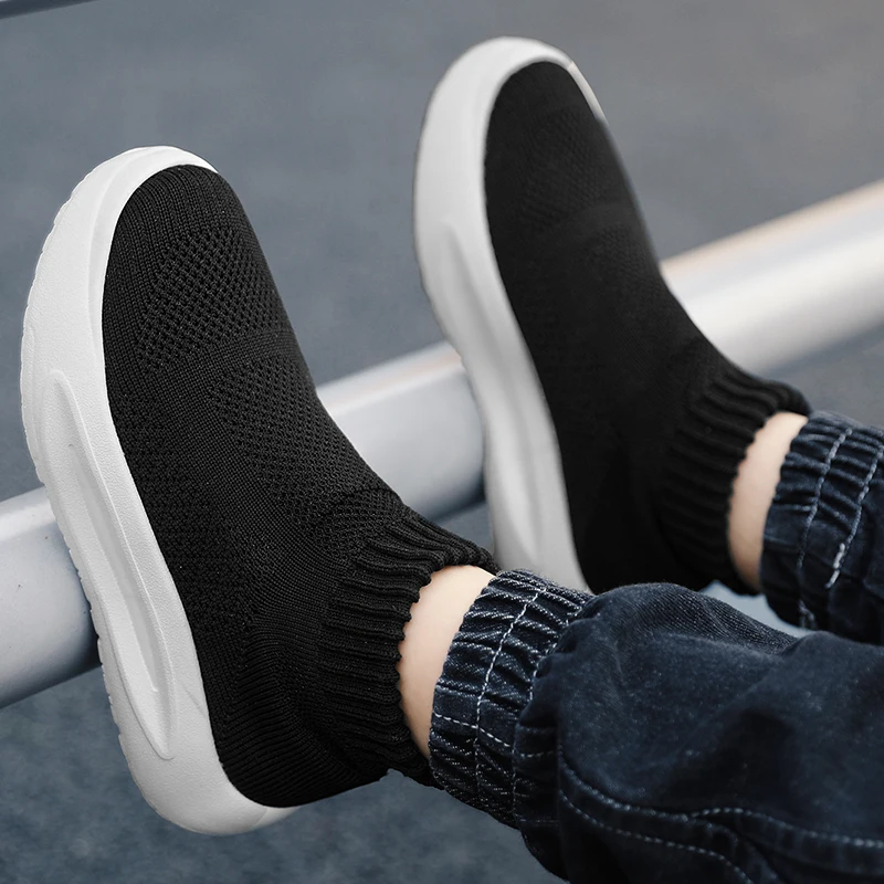 2025 Scarpe da ginnastica di moda per bambini per ragazzi e ragazze Scarpe da tennis Scarpe da corsa sportive traspiranti Scarpe da corsa per maglieria casual per bambini - immagine 5