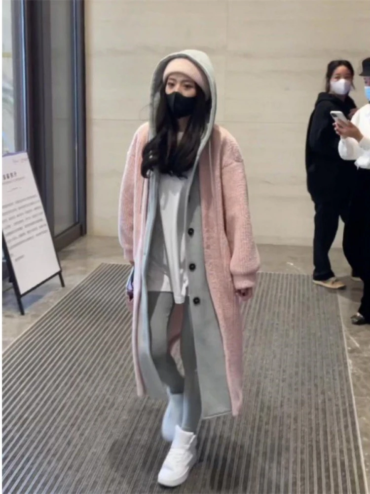 Spring Fall Pregnant Women clothing Maternity Jackets Long Sleeve Hooded Fake Two-Piece coat Loose Fashion Coats Outwear