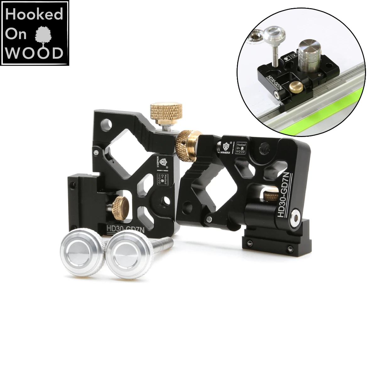2pcs Hooked On Wood Folding Guide Rail Clamp HD30-GD7N Woodworking Bench Dog Flip Clamps Folding Rail Clip For MFT System