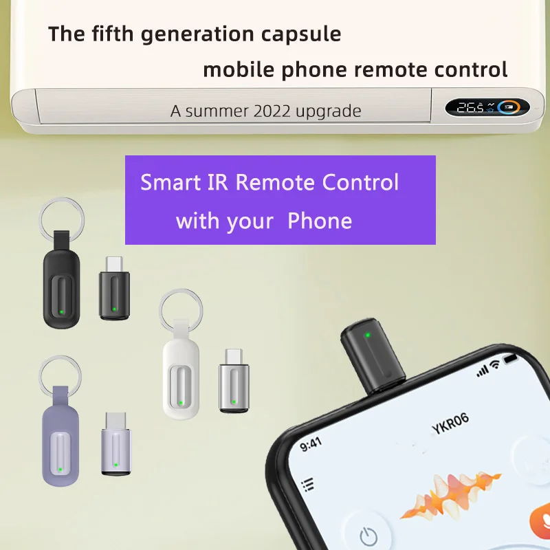 Smartphone IR Mini Adapter Smart Infrared Remote Control Type C IR Blasters Phone APP Control TV Air Conditioner remote control