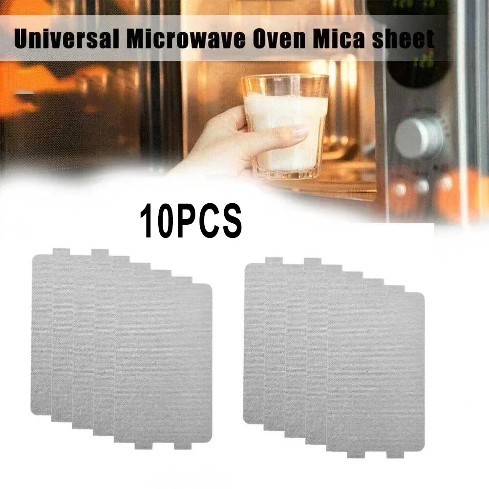10pcs Microwave Oven Mica Sheet Kitchen Accessories Waveguide Cover Plate 11.6x6.5cm Microwave Oven Hair Dryer