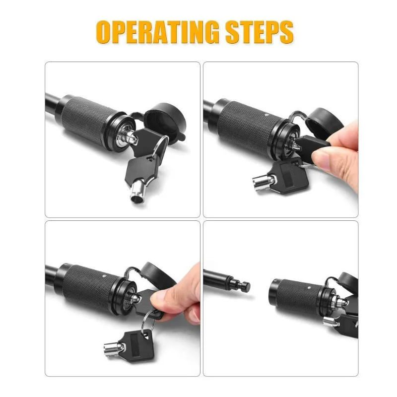 Car anti trailer latch lock off road anti theft latch lock yacht RV trailer
