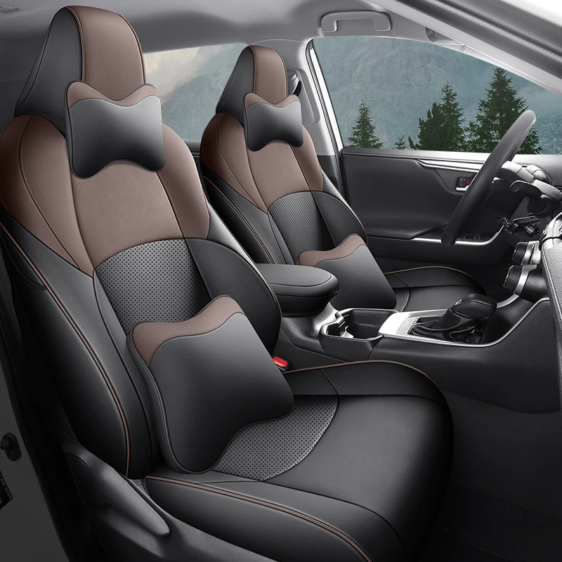 

Car Seat Covers For Toyota CHR 2018 2019 2020 2021 2022 2023 CH-R Car Neck Pillow Headrest Car Seat Protective Cover Cushion