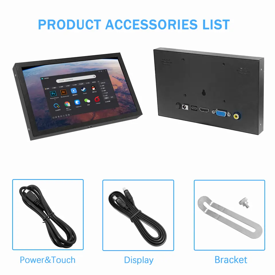 Raspberry Pi 7 Inch NONTouch Screen IPS 1024x600 HD LCD HDMI- Display for RPI 4B 3B+ 3B PC Secondary Screen Portable Monitor image 3