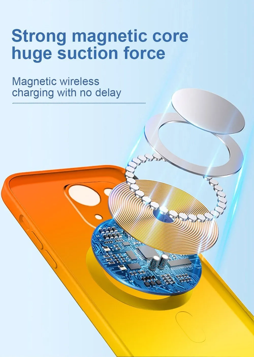 Gradient Color Soft Silicone Case for iPhone 15 Ultra 14 Plus 13 12 11 Pro Max For Magsafe Camera Lens Protector_voghion.com