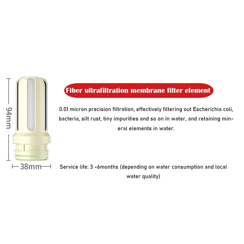 Carbone Attivo Rubinetto Filtro Acqua Rubinetto Spardar - Sistema Filtrazione A 5 Stadi Con Cartucce Filtro Carbone Attivo Per Rubinetto Standard - 10