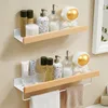 Bathroom No Punching Beech Shelf Wall-Mounted Kitchen Storage Shelves Waterproof And Moisture-Proof Bathroom Kitchen Accessories 2