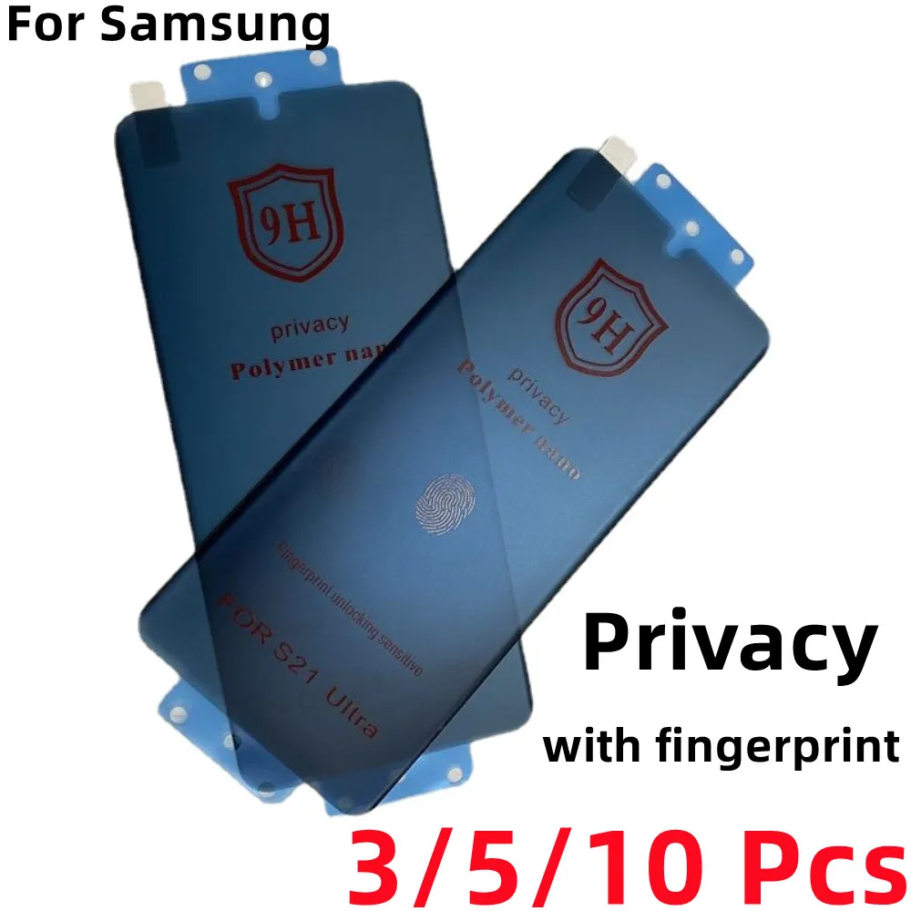 Privacy 9H Polymer Nano Screen Protector For Samsung Galaxy S23 S22 S21