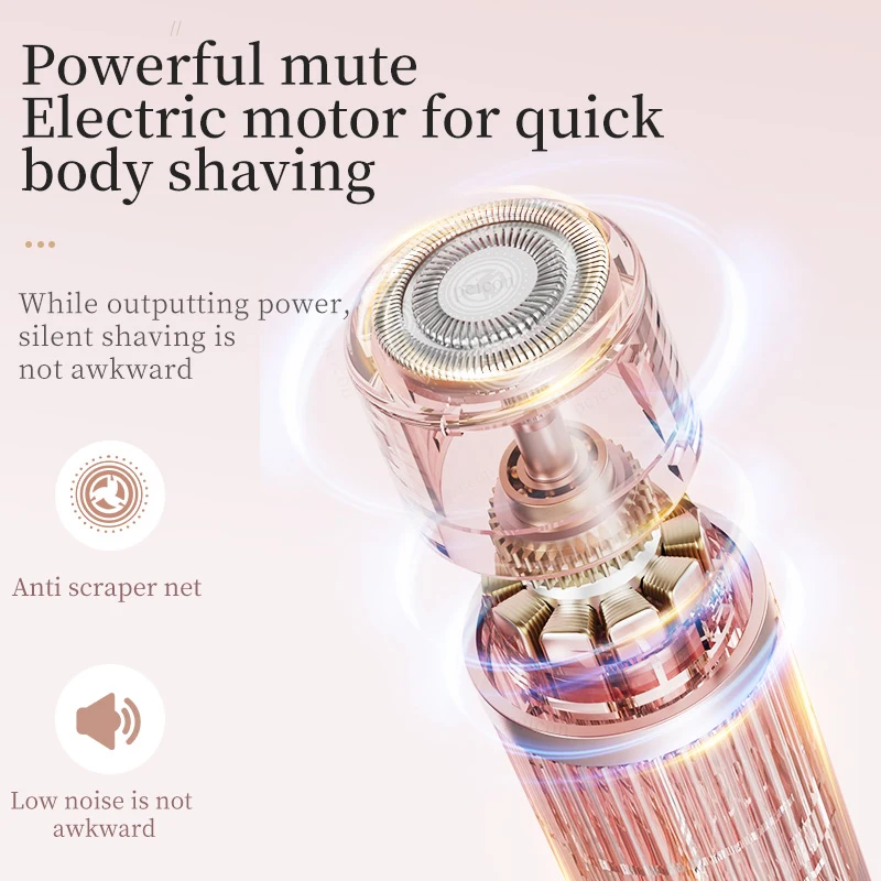 Electric Shaver for Women Bikini Trimmer Facial Mustache Hair Removal