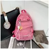 Nylon Solid Portable Backpacks Large Capacity Simple Versatile Color Matching Backpacks for Women 2024 Casual Fashion on Sale 2