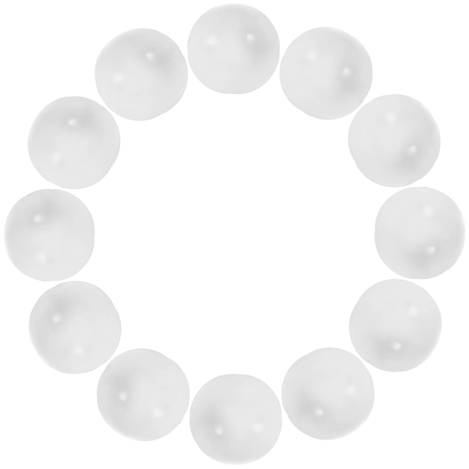 30 Pcs Lottery Ball Empty Raffle Balls No Stuffing Game Set White Drawing Child