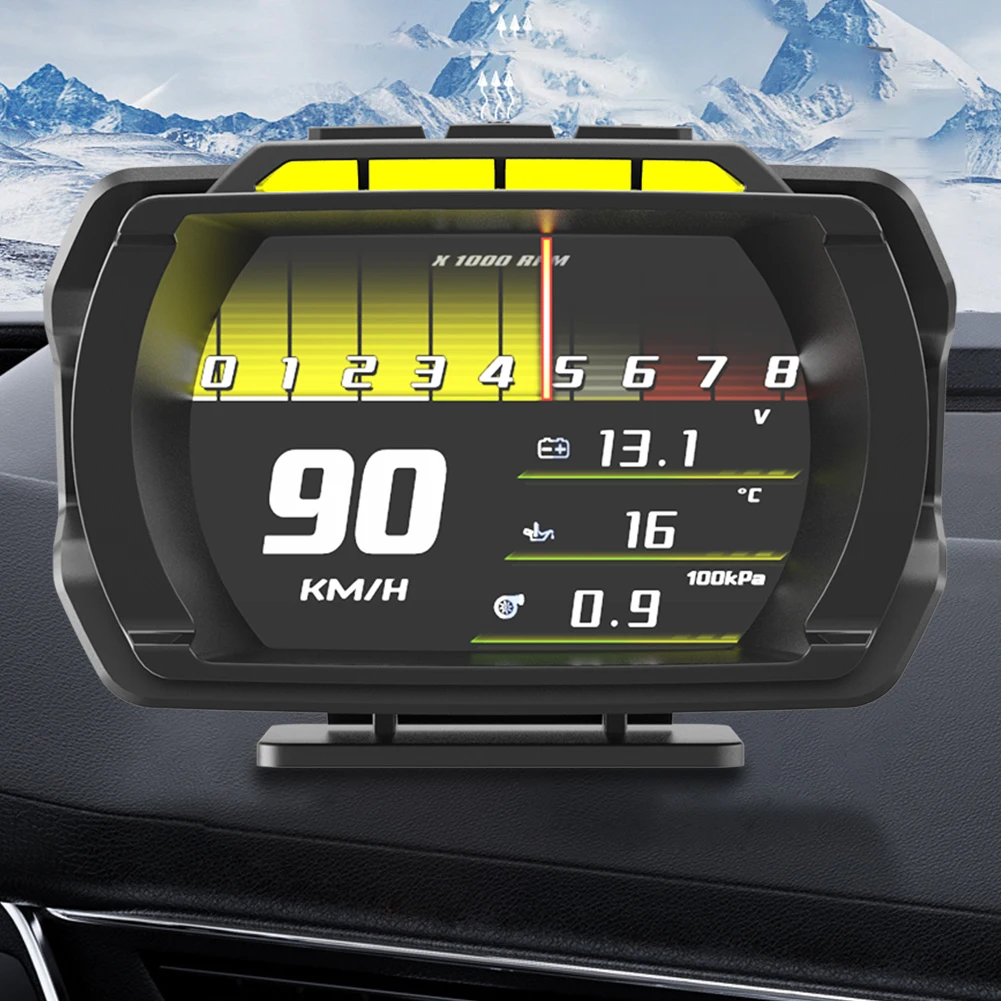 ڵ  ÷  Һ OBD + GPS HUD  溸,  Ÿڹ, LCD ÷,  µ 