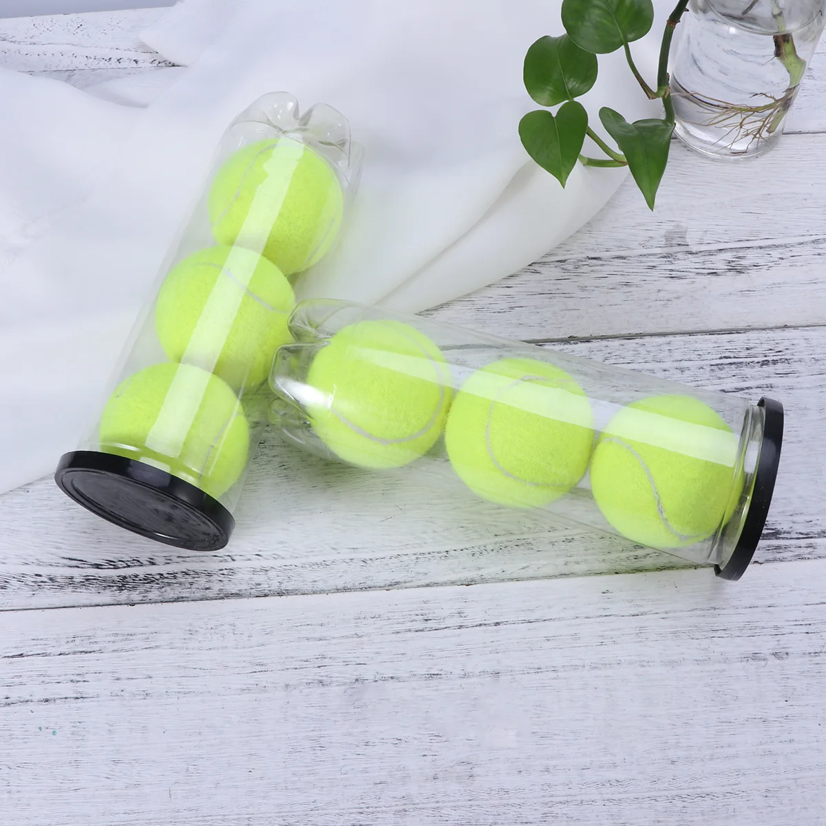 3pcs Tennis Balls Can Regular Duty Practice Professional Yellow Dog Toy Machine Compatible Racquet Sports Tennis Balls Set