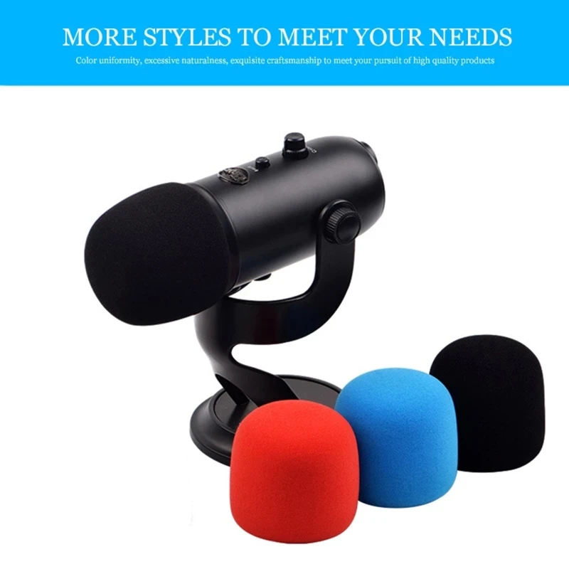 

Large Foam Mic Cover Handheld Microphone Windscreen for Blue for YETI/ for YETI Pro Removal Microphone Covers Clean and