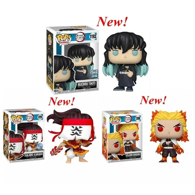 thumbnail image 5 of NUEVA figura de acción Funko Pop Demon Slayers Muichiro 1193 Tanjuro 1255 Rengoku 1308 Shinobu 1314, modelo de juguete de colección para regalo, 5 of 5