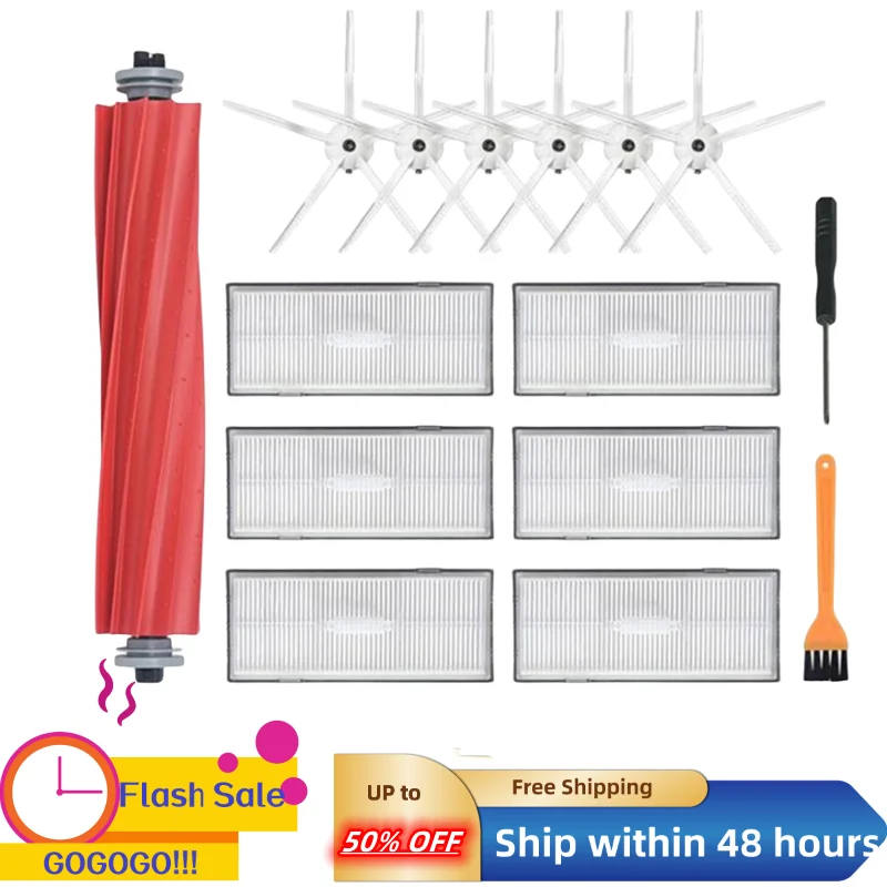 

Roll Brush Main Brush Mop Cloth HEPA Filter Side Brush for Roborock S7 T7S T7PLUS Robot Vacuum Cleaner Accessories