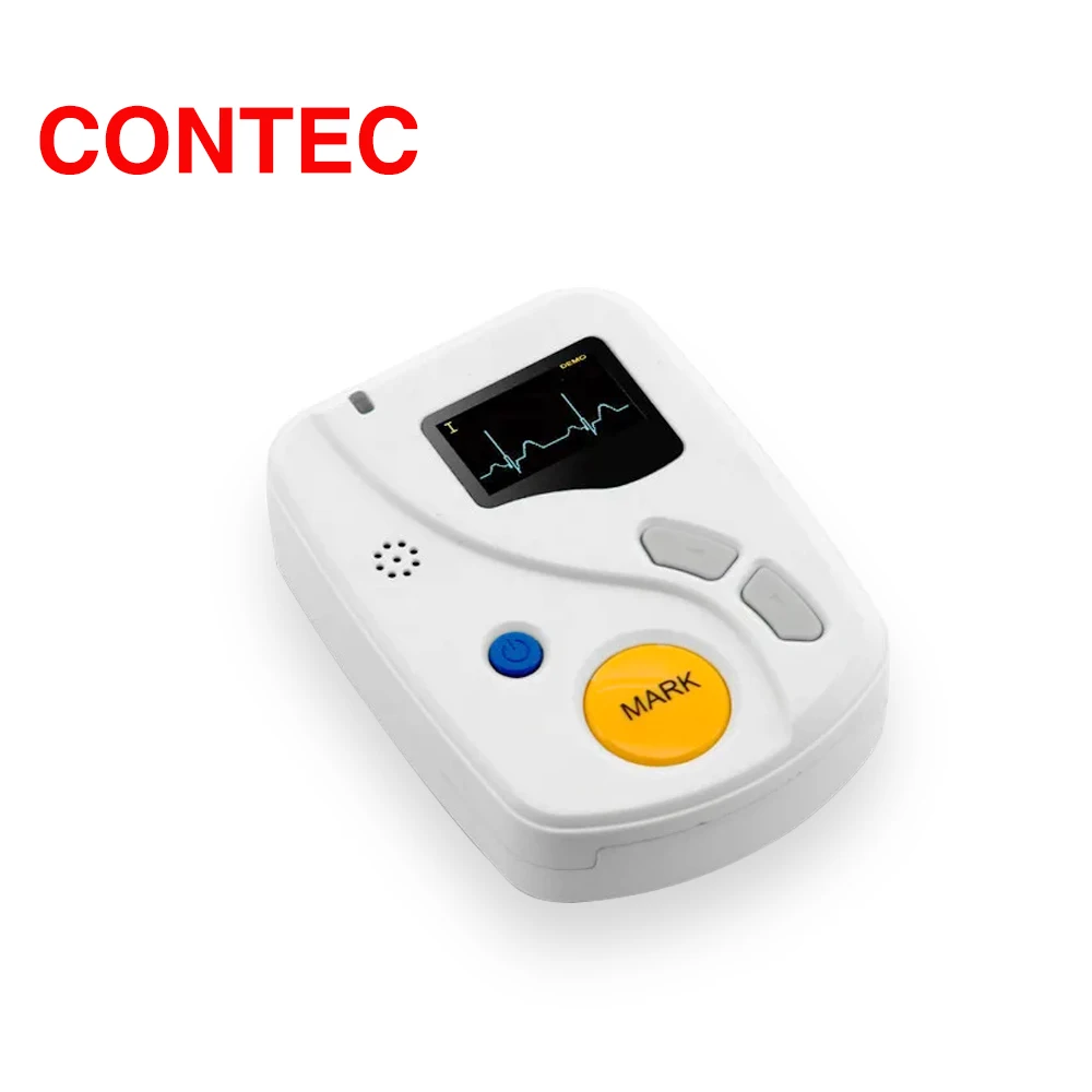 CONTECTLC6000 Portable Dynamic 12 Lead ECG Holter Systems,48 Hours Recorder Analyzer System, protect family health