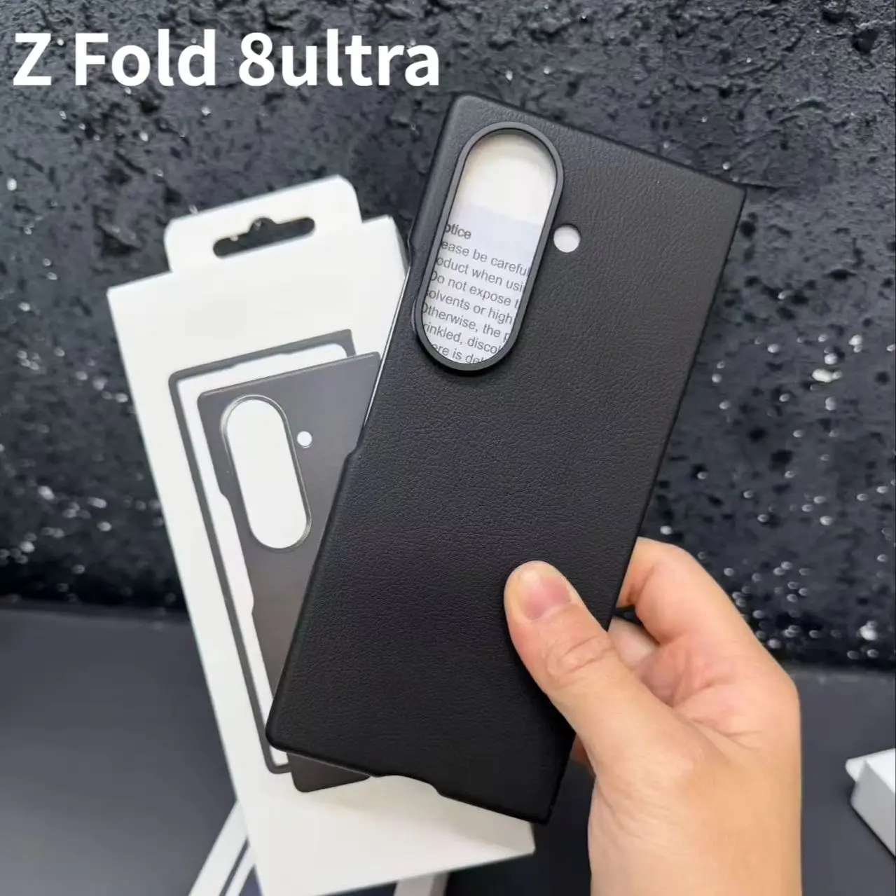 삼성 갤럭시 Z 폴드 8 울트라 소프트 매트 얇은 충격 방지 백 범퍼 쉘 ZFOLD 8 울트라 보호 코크용 고급 가죽 케이스