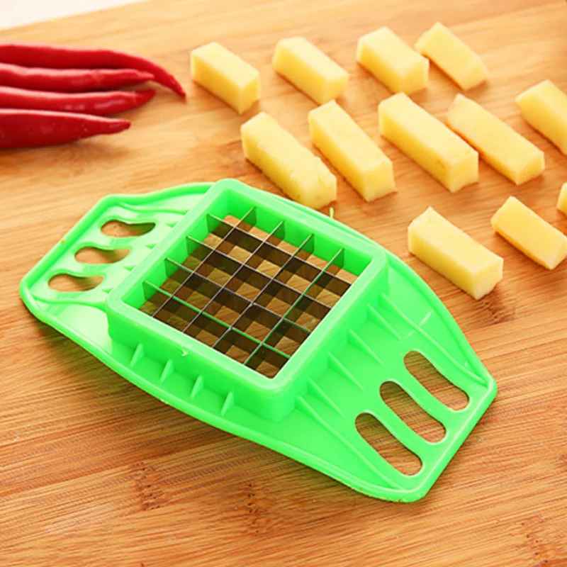 Stainless Steel Potato Cutter French Fries Cutter Potatoes Chopper Chips Making Tool Home Kitchen Gadgets Accessories New