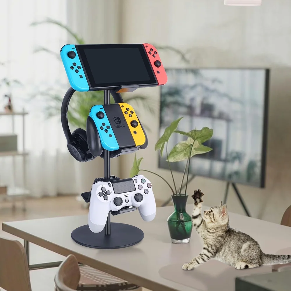 Universal 3-tier Jogo Controlador Titular Fone de Ouvido Rack de Armazenamento Ps5 Acessórios - Image 2