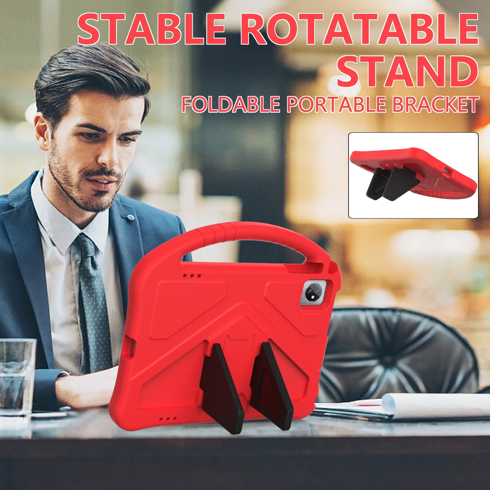Durable Shockproof Portable EVA Foam Tablet Protector Case (No Headphone Jack Hole)