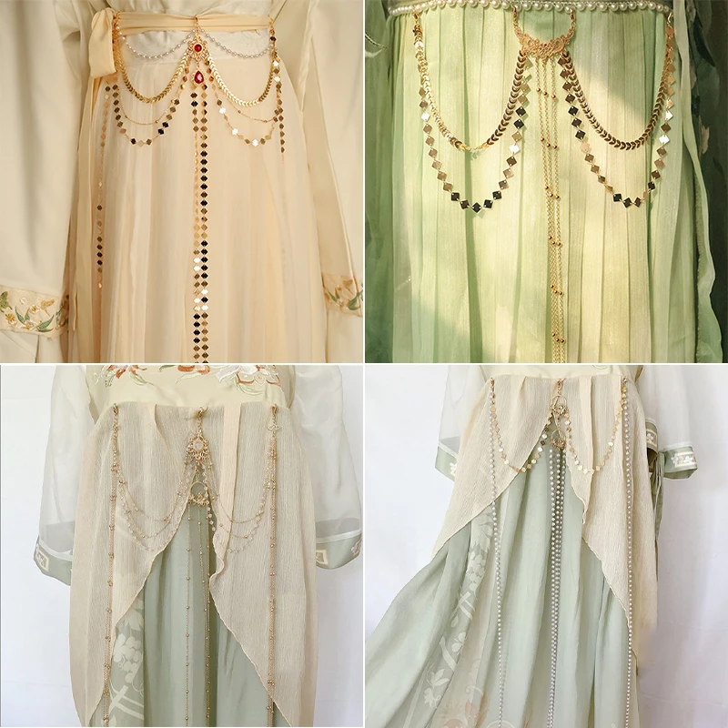 Klassische Vintage Hanfu Dekor Taille Ketten Abnehmbare Lange Fransen Taille Kette Tang-dynastie Chinesische Retro Hanfu Zubehör – Detail 1