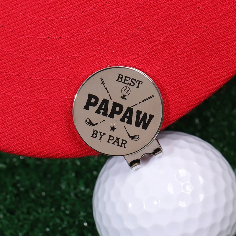 Golf Marker Magnetic Hat Clip Sliver Color Metal Clip Accessories for Golf Ball Baseball Cap Gifts for Lovers Golfer