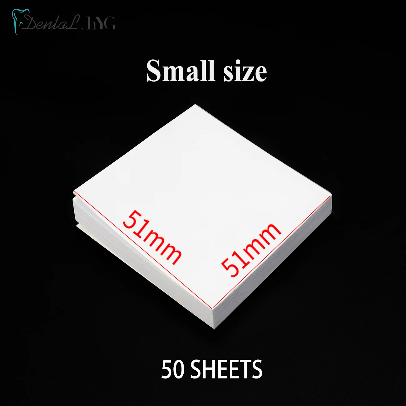 50 דפים לחבילה נייר ערבוב חד פעמי למעבדת שיניים כלי רפואה שיניים פודרת צמנט חומר רופא שיניים L/M/S