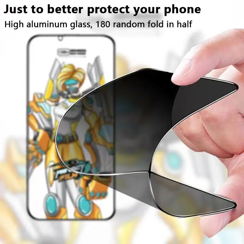 

50Pcs Full Cover Anti-Spy Screen Protector Glass For iPhone 13 12 11 Pro Max X XS Max XR 7 8 Plus Privacy Tempered Glass
