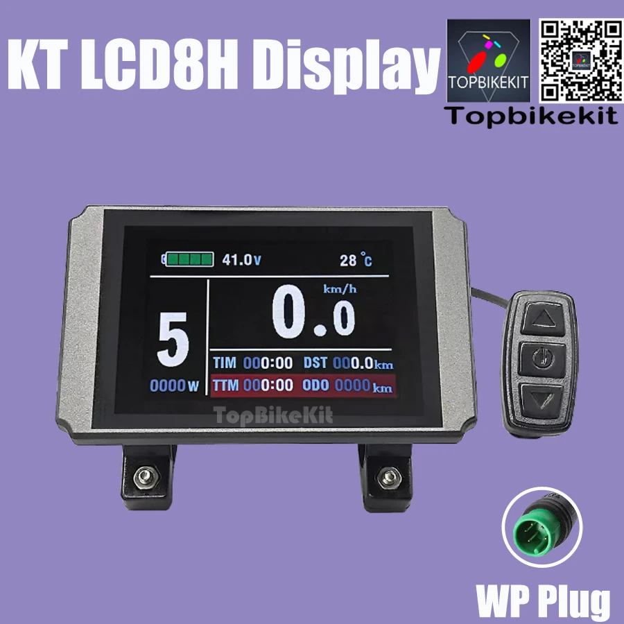 Ebike Kt Display Color Display Meter Lcd8h 24v/36v/48v For Electric