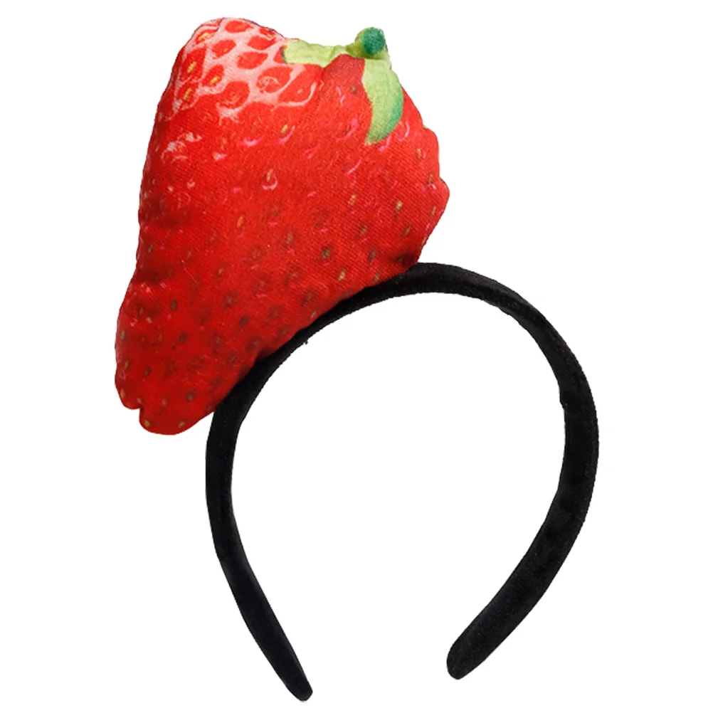 

Strawberry Headband Makeup Skin Care Headbands Skincare Spa Facial Hair for Washing Face